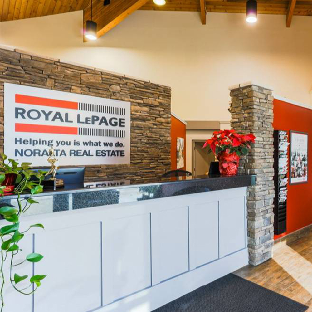 Royal LePage's Spruce Grove office reception area.